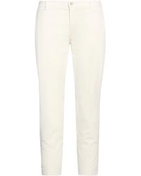 120% Lino - Pants Cotton, Elastane - Lyst