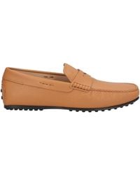 Tod's - Camel Loafers Leather - Lyst