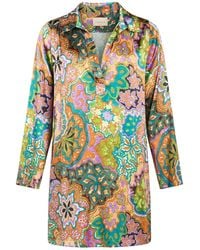 Momoní - Mini Dress Silk, Elastane - Lyst