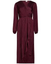 Dixie - Burgundy Maxi Dress Viscose - Lyst