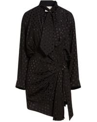 Isabel Marant - Mini Dress Silk, Elastane - Lyst