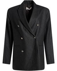 Antonelli - Charcoal Blazer Virgin Wool, Viscose, Polyester, Elastane - Lyst