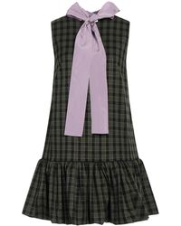 Gina Gorgeous - Dark Mini Dress Polyester, Viscose, Elastane, Metallic Fiber - Lyst