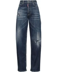 DSquared² - Jeans Cotton, Elastomultiester, Elastane, Ovine Leather, Cow Leather - Lyst