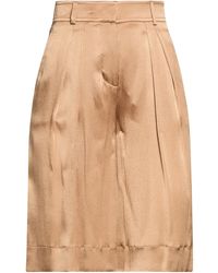 Alberta Ferretti - Camel Shorts & Bermuda Shorts Acetate, Silk - Lyst