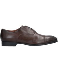 Santoni - Dark Lace-Up Shoes Soft Leather - Lyst