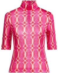Missoni - Fuchsia Turtleneck Viscose - Lyst
