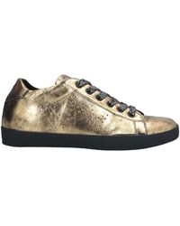 Leather Crown Trainers - Metallic