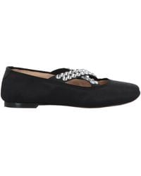 Casadei - Ballet Flats Textile Fibers - Lyst