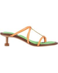 Jacquemus - Thong Sandal Soft Leather, Textile Fibers - Lyst