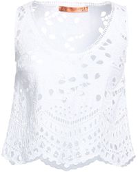Ermanno Scervino - Life Top Cotton, Polyester - Lyst