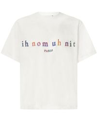 Femme Vêtements Tops T-shirts T-shirt à imprimé graphique Coton ih nom uh nit en coloris Blanc 