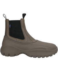 Burberry - Dark Ankle Boots Leather - Lyst
