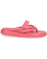 Malloni - Thong Sandal Leather - Lyst