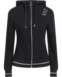 EA7 - Sweatshirt Cotton, Elastane, Polyester, Metallic Fiber - Lyst