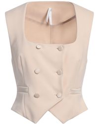 Imperial - Ivory Tailored Vest Polyester, Elastane - Lyst