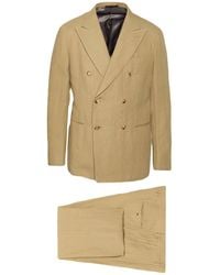 Caruso - Sand Suit Linen - Lyst
