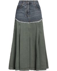 Chloé - Denim Skirt Cotton, Hemp - Lyst