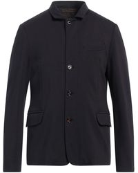 Moorer - Midnight Blazer Viscose, Polyamide, Elastane, Goat Skin - Lyst