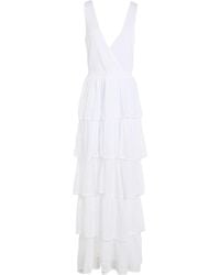 Nenette - Maxi Dress Viscose, Polyester - Lyst