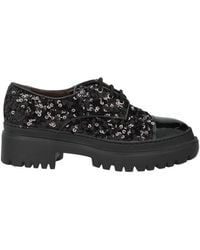 KARIDA - Lace-Up Shoes Leather, Textile Fibers - Lyst