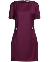 Patrizia Pepe - Deep Mini Dress Polyester, Viscose, Elastane - Lyst