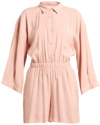 Compagnia Italiana - Blush Playsuit Viscose, Polyester - Lyst