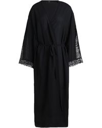 Calvin Klein Dressing Gown Or Bathrobe - Black