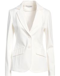 Caractere - Ivory Blazer Viscose, Polyamide, Elastane - Lyst
