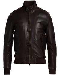 D'Amico - Dark Jacket Soft Leather - Lyst