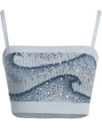 Amiri - Top Wool, Glass - Lyst