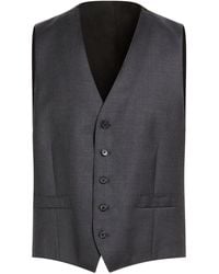Caruso - Tailored Vest Wool - Lyst