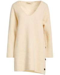 Jucca - Ivory Mini Dress Virgin Wool - Lyst