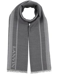 Lanvin - Scarf Virgin Wool, Silk - Lyst