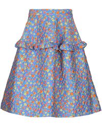 P.A.R.O.S.H. Falda a media pierna - Azul