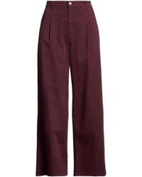 Kocca - Burgundy Pants Cotton, Elastane - Lyst