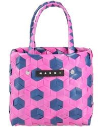 Marni - Fuchsia Handbag Polypropylene, Leather - Lyst