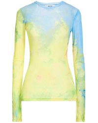 MSGM - Top Polyester, Elastane - Lyst