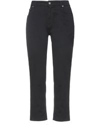 Femme Vêtements Pantalons décontractés Pantalon Cuir Department 5 en coloris Noir élégants et chinos Pantalons capri et pantacourts 