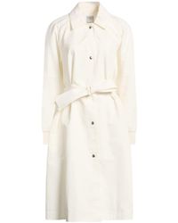 Fedeli - Ivory Overcoat & Trench Coat Cotton, Elastane - Lyst