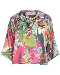 Shirtaporter - Top Silk, Elastane - Lyst
