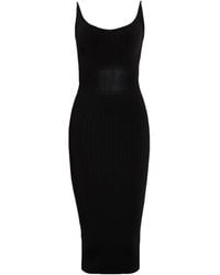 Mugler - Midi Dress Rayon, Nylon, Elastane - Lyst