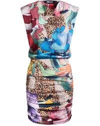 Just Cavalli - Midi Dress Cotton - Lyst