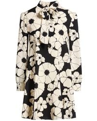 Celine - Mini Dress Wool, Mohair Wool - Lyst