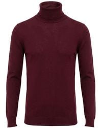 L.B.M. 1911 - Burgundy Turtleneck Virgin Wool - Lyst