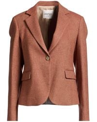 Ottod'Ame - Caring Rust Blazer Virgin Wool, Viscose, Polyester, Elastane - Lyst