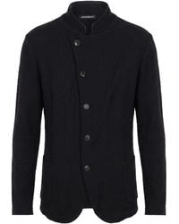 Emporio Armani - Blazer Viscose, Cotton, Polyamide, Elastane - Lyst