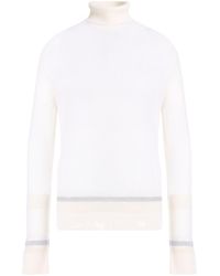 Eleventy - Platinum Ivory Turtleneck Wool - Lyst