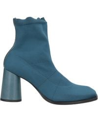 Malloni - Ankle Boots Leather, Textile Fibers - Lyst