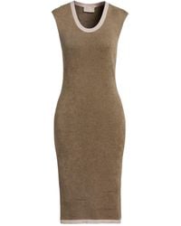 Drumohr - Midi Dress Virgin Wool, Viscose, Polyester - Lyst